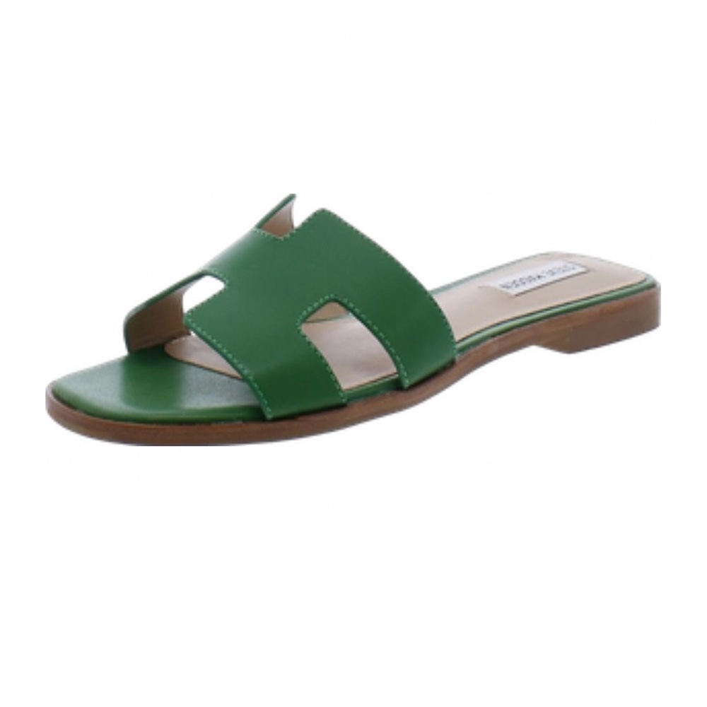 Steve Madden Green Slide Sandals